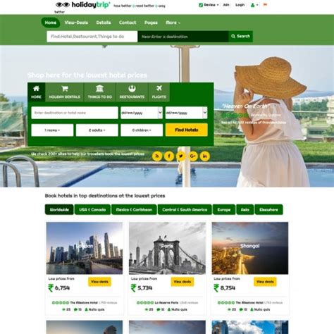 travel booking website templates   templateonweb