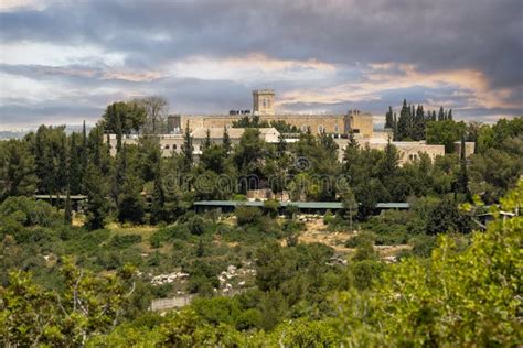beit jamal catholic monastery israel stock image image  medieval jimal
