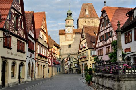 lets travel  world rothenburg ob der tauber germany  fairytale
