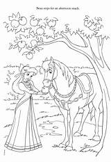 Coloring Disney Pages Horse Princess Mermaid Ariel Colouring Kids Little Princesses Adult Prinzessin Pferde Arielle Choose Board Books Color Cartoon sketch template