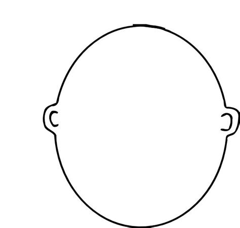 blank face coloring page face template coloring pages face outline