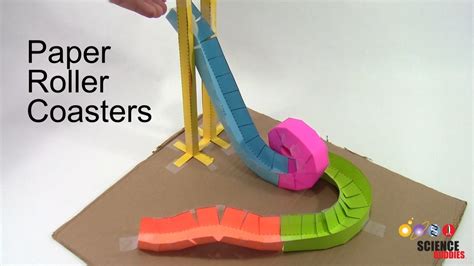 paper roller coasters stem activity stuck  home   sturdy