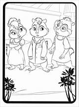 Alvin Coloring Chipmunks Brittany Chipwrecked Chipmunk Eleanor Coloringbay sketch template