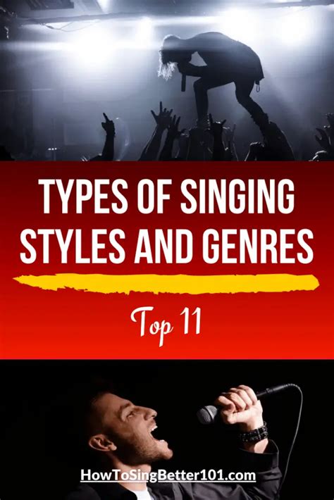 types  singing styles  genres top    sing