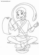 Katara Coloring Pages Avatar Airbender Last Search Color Again Bar Case Looking Don Print Use Find sketch template