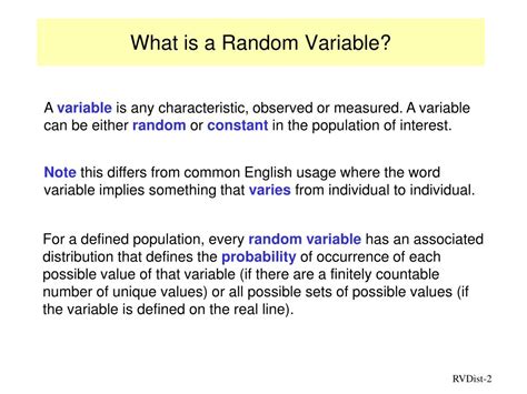 distributions  random variables   powerpoint