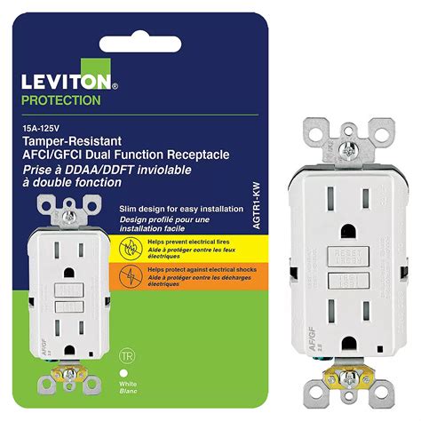 leviton afcigfci dual function receptacle  home depot canada