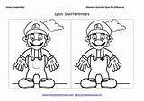 Difference Spot Coloring Pages Kids Print Worksheets Printable Popular sketch template