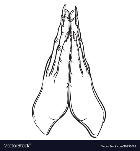 drawing  praying hands royalty  vector image   porn