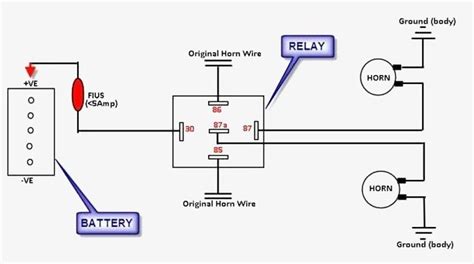 wire  horn relay  step guide