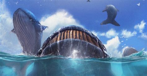 flying whales begins  tiagosilverio  deviantart