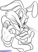 Gangster Cartoon Drawing Bugs Sketches Drawings Cartoons Pencil Bunny Getdrawings Draw Paintingvalley Step sketch template