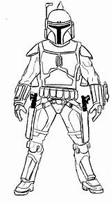 Wars Star Coloring Pages Book Print Kids Fett Jango sketch template