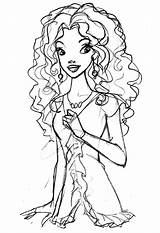 Coloring Pages Barbie sketch template