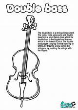 Contrabajo Musicales Musica Instruments Educativos Pintas Violin Strings sketch template