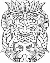 Tiki Tattoo Coloring Man Pages Deviantart Metacharis Outline Tattoos Drawing Mask Hawaiian Designs Hut Printable Template Masks Flash Crucifixion Jesus sketch template