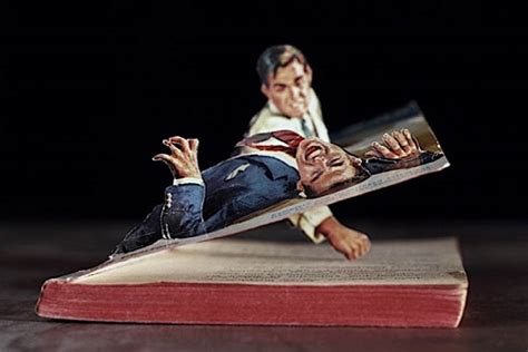 artist turns vintage pulp fiction into 3d pop up thrillers