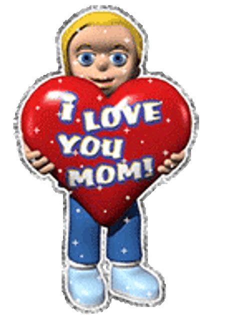 I Love You Mom Carries Heart For You 