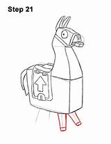 Llama Fortnite Draw Loot Step Body sketch template