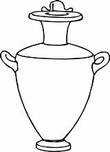 Greek Vase Template Clipart Library sketch template