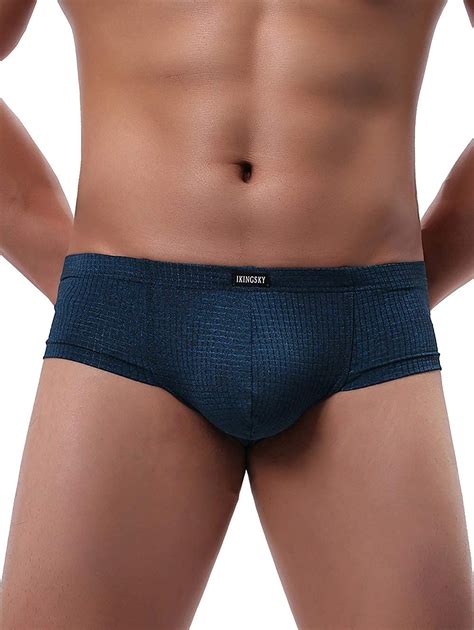 Ikingsky Men S Cheeky Thong Underwear Mini Cheek Pouch Boxer Briefs