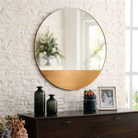 motini 32 large circle wall mirror gold brushed india ubuy