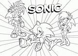 Sonic Coloring Pages Printable Book Kids sketch template