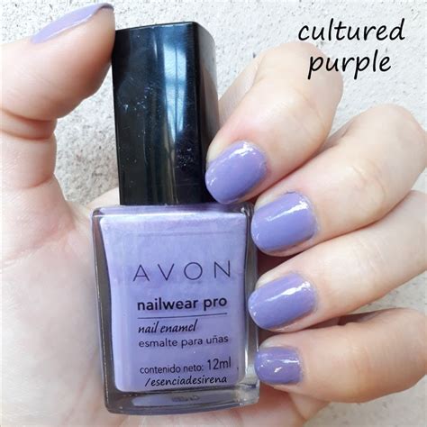 cultured purple avon true color nail wear pro esmalte  unas avon