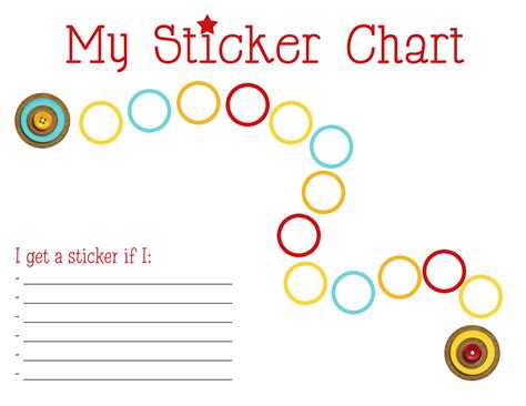 reward sticker chart printable customize  print