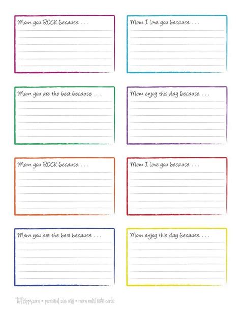 avery index card template  word flash card template