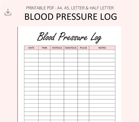 blood pressure tracker printable ubicaciondepersonascdmxgobmx