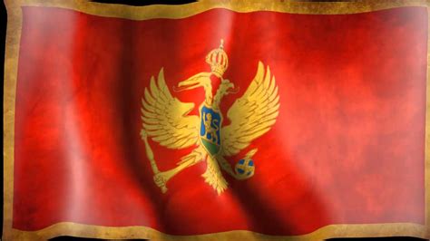 montenegro waving flag crnogorska vijoreca zastava youtube