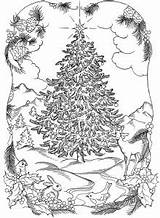 Coloring Pages Christmas Natural Inkspired Tree Musings Books Merry Printable Around Adult Adults Color sketch template