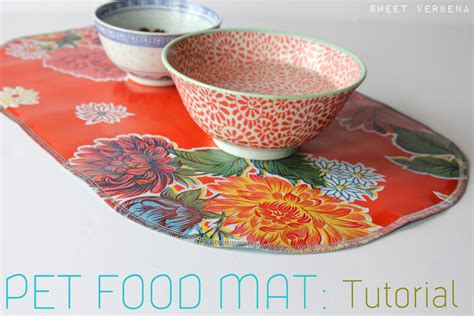 pet food mat  tutorial sweet verbena