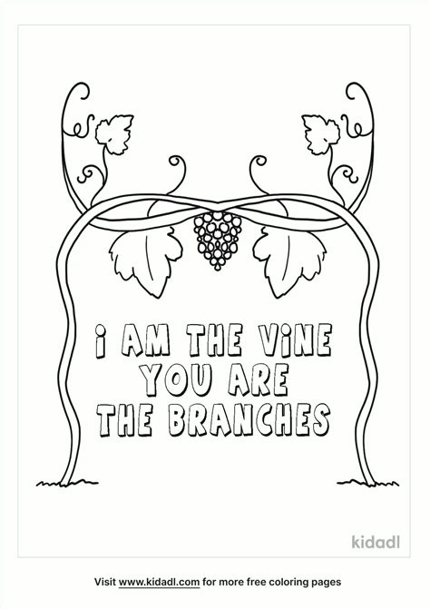 vine    branches coloring page coloring page