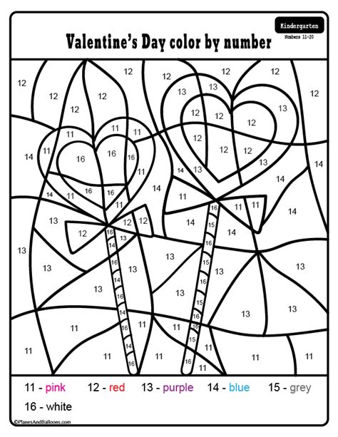 valentines day kindergarten worksheets  printable  valentine