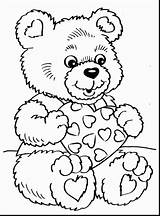 Coloring Bear Valentine Valentines Pages Teddy Disney Color Printable Kids Adult Za Bojanke Bears Colouring Sweetest Djecu Valentinovo Clipart Adults sketch template