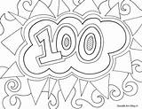 100th Schultag Davemelillo Exklusives Classroomdoodles Hundredth Ausmalbilder Bezoeken sketch template