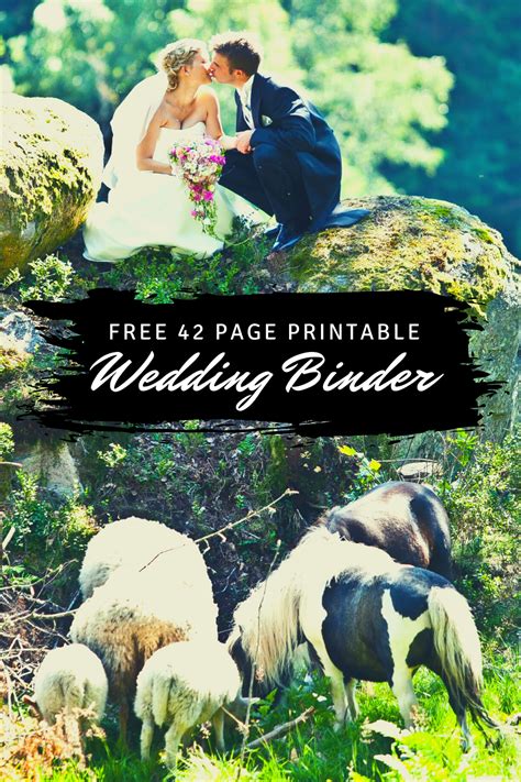 page printable wedding binder