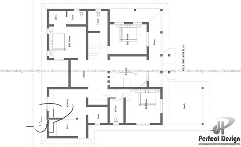 bedrooms single floor home design kerala home design
