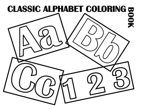 fileclassic alphabet cover  coloring pages  kids boys dotcomsvg
