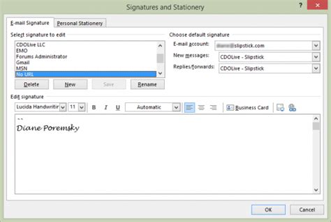 Creating Signatures In Outlook