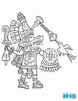 Quetzalcoatl Coloring Huitzilopochtli Pages Hellokids Designlooter Print Color 46kb sketch template