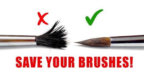 properly clean  paint brushes    youtube