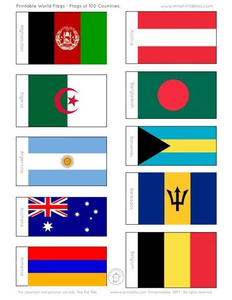 printable world flags  printables   world flags printable