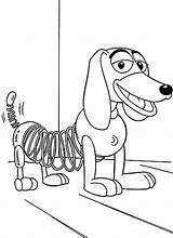 Toy Story Slinky Coloring Dog Pages Kids Printable Alien Print Disney Cartoon Getcolorings Getdrawings Smiles Color Drawing Popular Comments sketch template