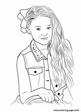 Jojo Siwa Coloring Pages Joanie Printable Joelle Print Color Book sketch template