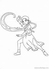 Avatar Coloring Pages Airbender Last Waterbender Xcolorings Printable Noncommercial Individual Print Only Use sketch template