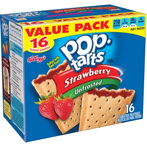 pop tarts breakfast toaster pastries unfrosted strawberry 29 3 oz