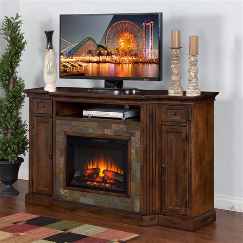 sunny designs santa fe   electric fireplace tv console walmartcom